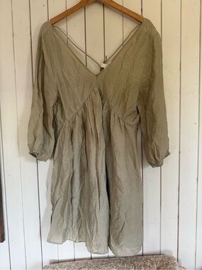 H&M Olive Green Mini Dress